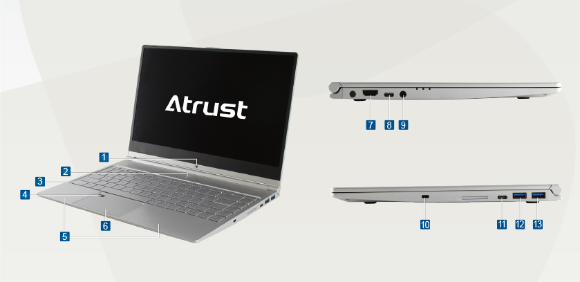 Atrust mt185W外観