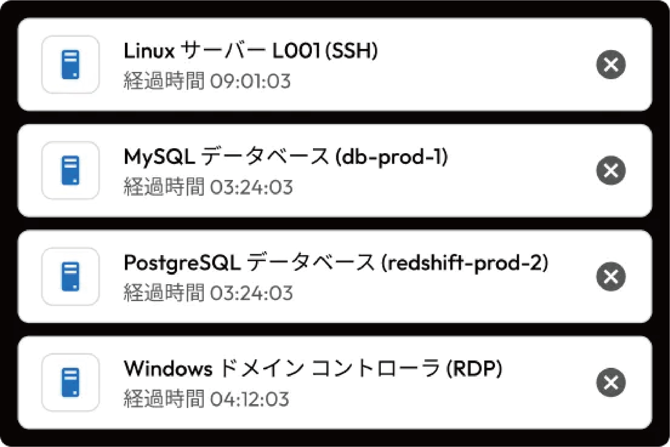 高速で快適なセッション